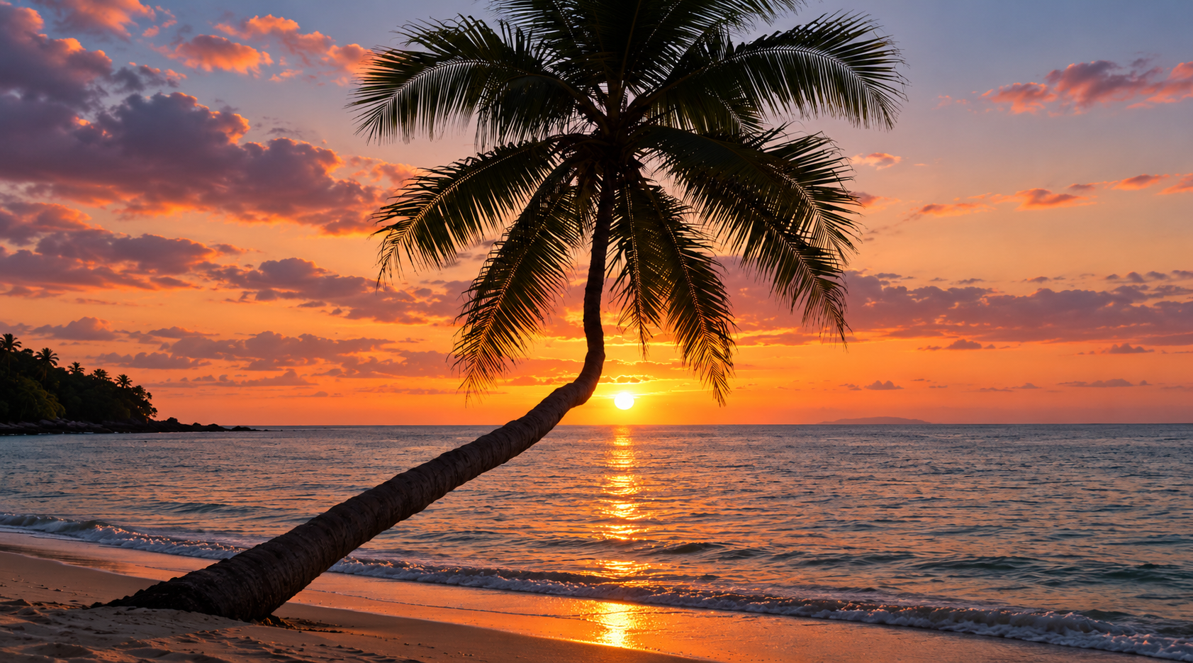 Sunrise over the water